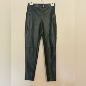 Zara Sleek Faux Leather Pants